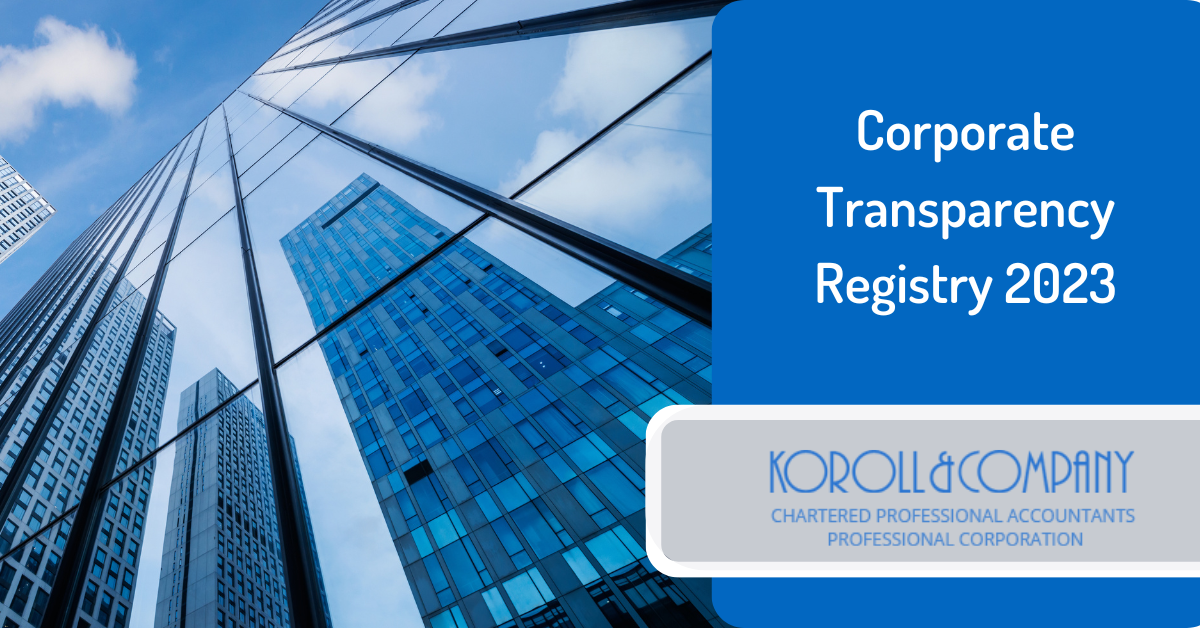 Corporate Transparency Registry 2023